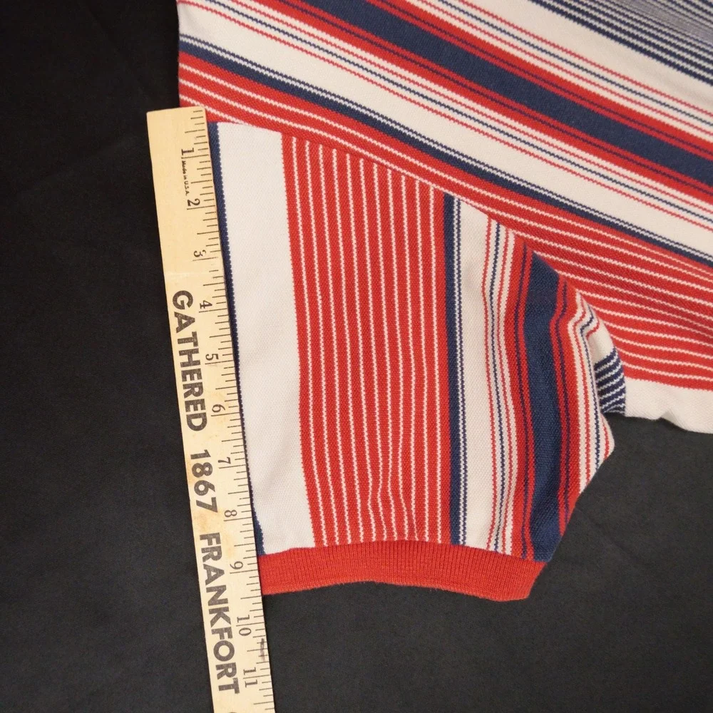 Polo Ralph Lauren Polo Mens XL Multi Stripe Vintage Made in USA Cotton